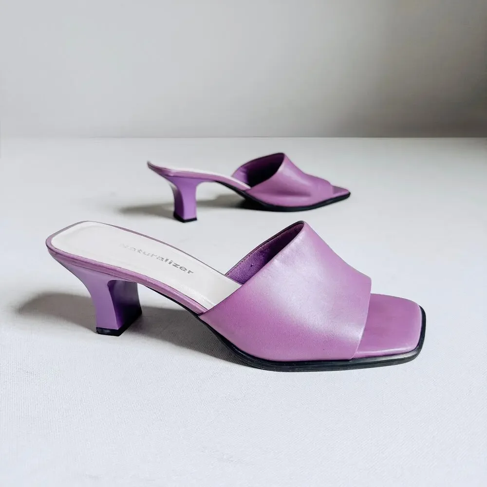 Y2K Naturalizer Purple Slip On Heeled Sandal